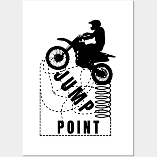 Motocross Jump Point Posters and Art